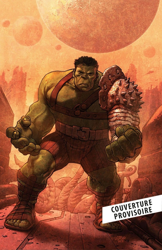Couverture du comics marvel planète hulk