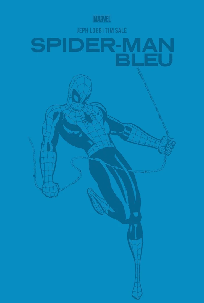Couverture du comic marvel spider man bleu